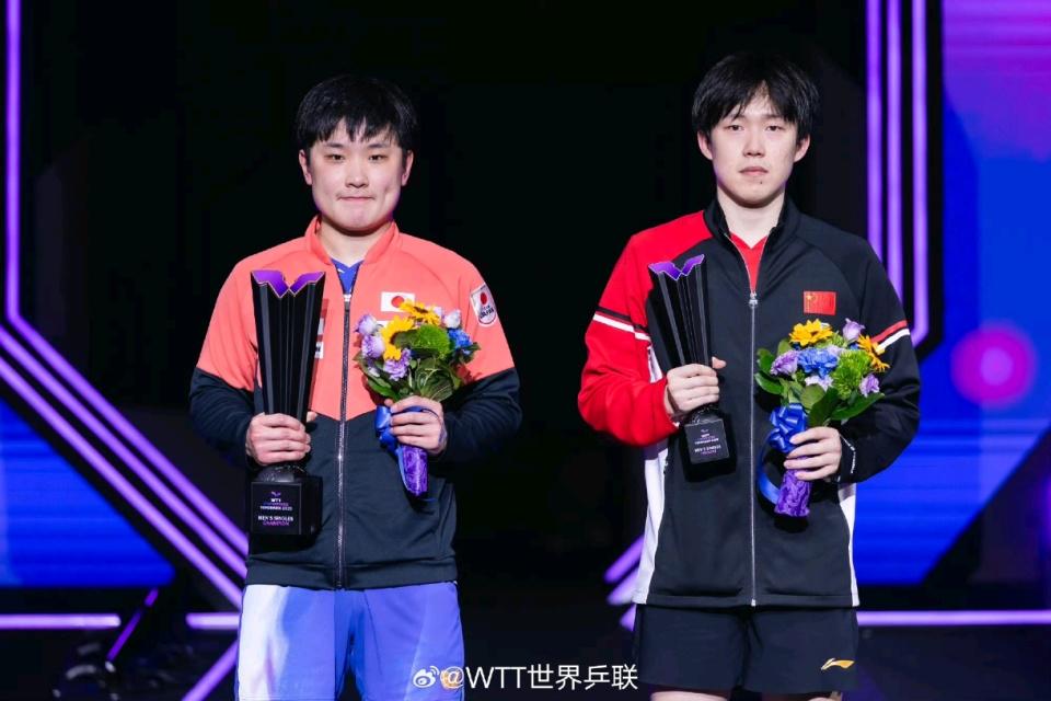 用反手接球, 水谷隼表示